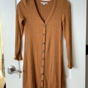 Dark mustard yellow ochre dress American Eagle